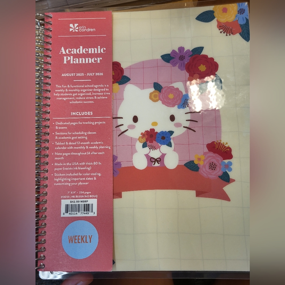 NWT! Brand New Hello Kitty Academic Planner